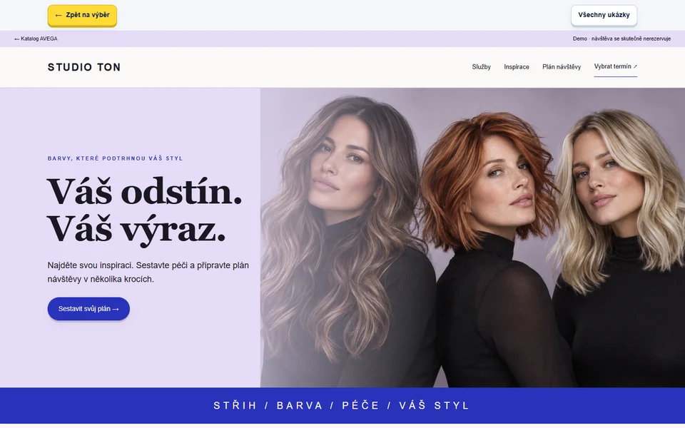 Náhled webu STUDIO TON